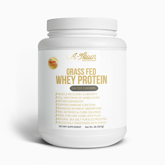 Grass Fed Whey Protein Salty Caramel - A-Town Performance Proteins & Blends