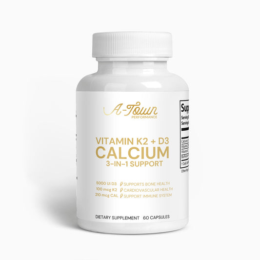 Vitamin K2 + D3 with Calcium - A-Town Performance Specialty Supplements